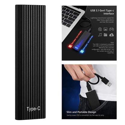 Mini Corrugated Portable Solid State Drive (SSD)