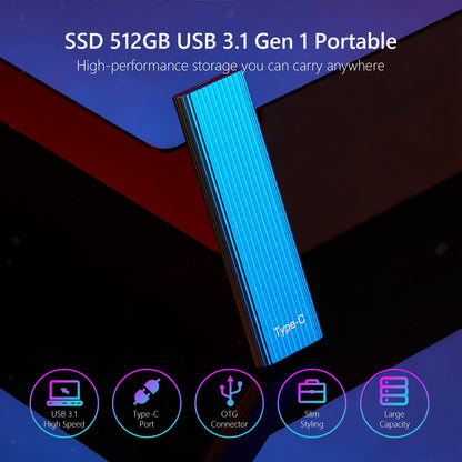 Mini Corrugated Portable Solid State Drive (SSD)