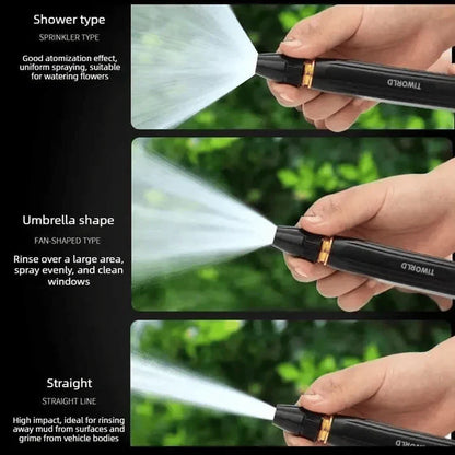Household Boosted Flexible Hose for Car Cleaning, Garden Watering & Vegetable Irrigation